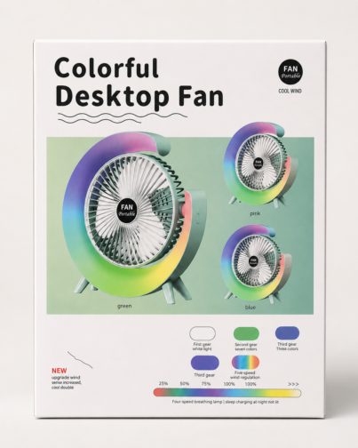 colorful desktop fan – 1