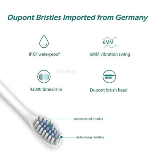 Brosse à Dents Électrique Sonic Rechargeable – 4 Brossettes Forsa-Store-1