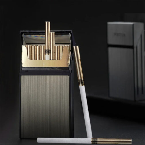 Étuis à cigarette pour slim vogue en métal brossé