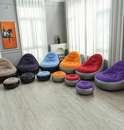 Fauteuil gonflable avec repose-pieds + Pompe intex