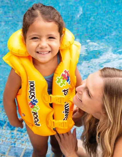 Gilet De Natation POOL SCHOOL Jaune Intex – 58660EU