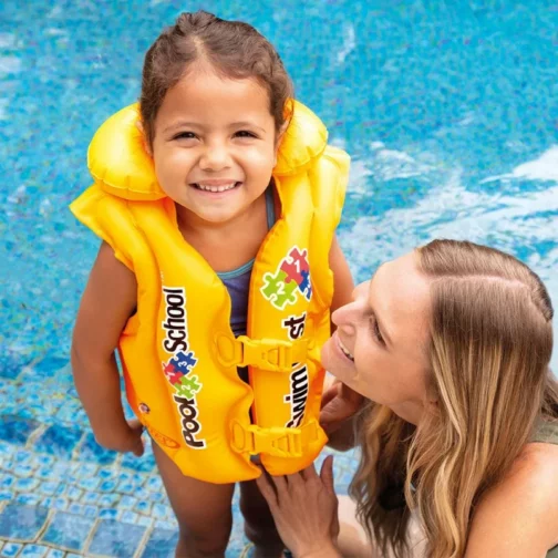 Gilet De Natation POOL SCHOOL Jaune Intex – 58660EU