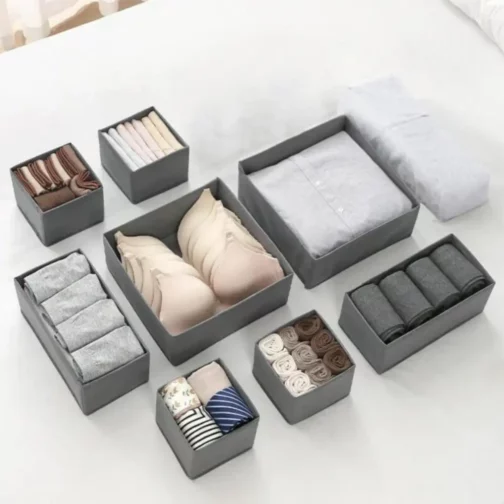 Lot 8 organiseurs De Rangement Gris – 1