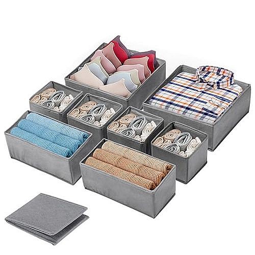 Lot 8 organiseurs De Rangement Gris – 1