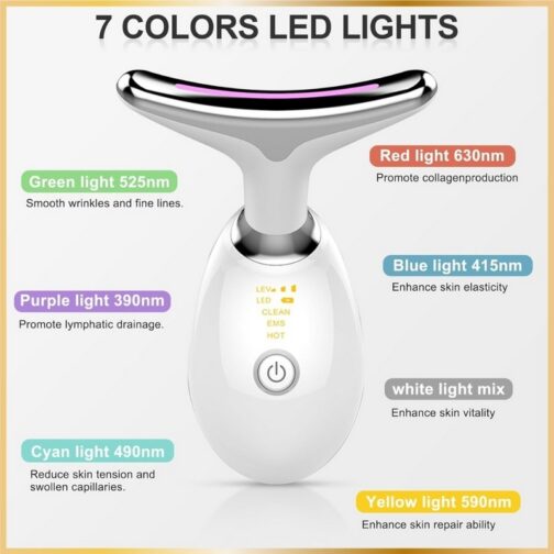 Massage Facial Vibrant – Ultra Lifting avec 7 LED