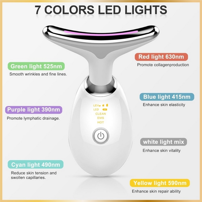 Massage Facial Vibrant – Ultra Lifting avec 7 LED - 2