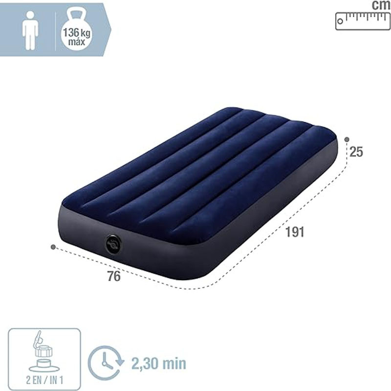 Matelas Gonglable Intex Classic Downy 64756 Bleu - 1