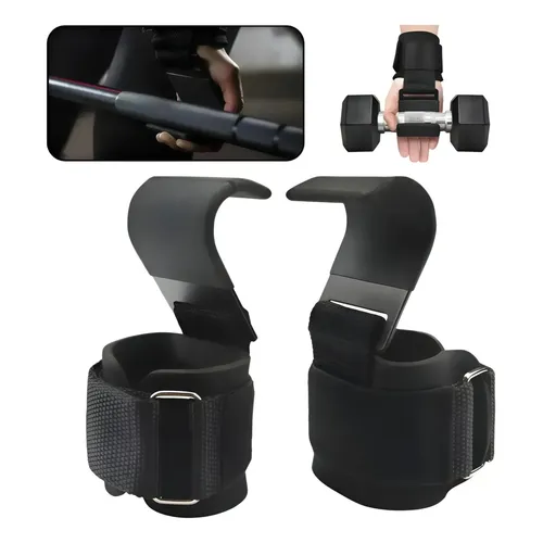 Sangles de Musculation avec Crochets – Lot de 2 Supports de Poignet pour Tractions