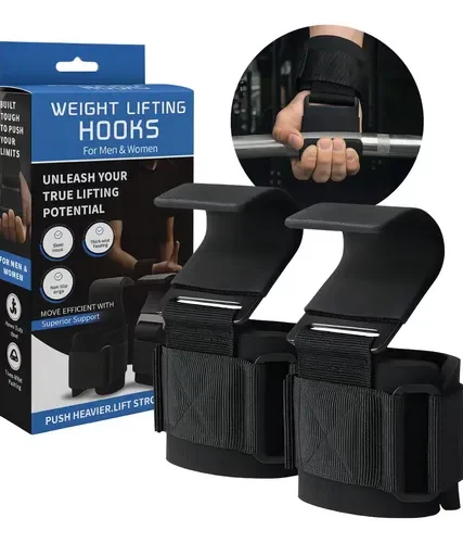 Sangles de Musculation avec Crochets – Lot de 2 Supports de Poignet pour Tractions