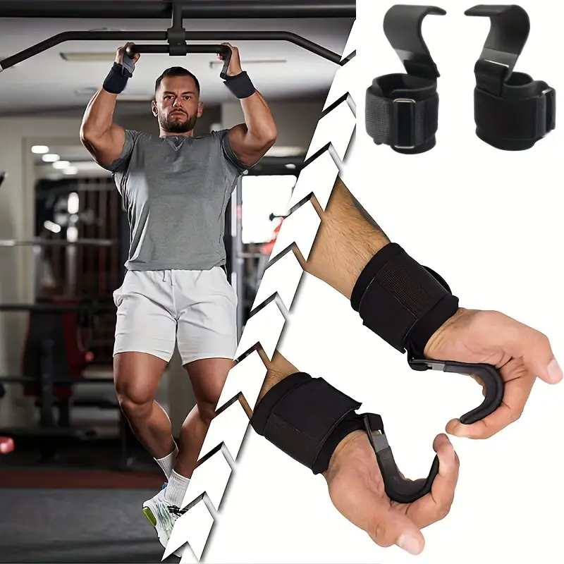 Sangles de Musculation avec Crochets – Lot de 2 Supports de Poignet pour Tractions - 5
