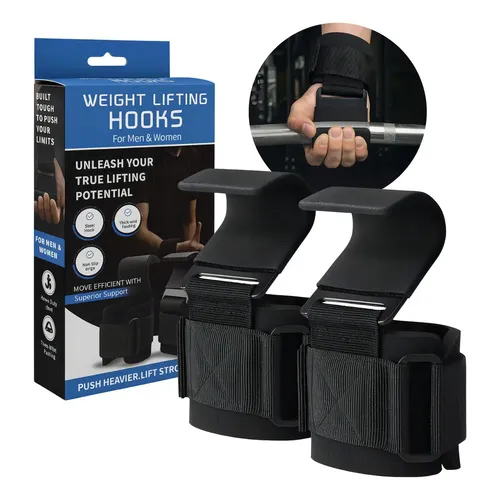 Sangles de Musculation avec Crochets – Lot de 2 Supports de Poignet pour Tractions