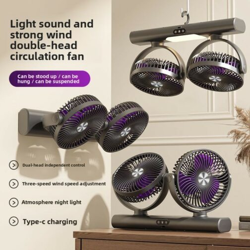 ventilateur USB à double tête – 1