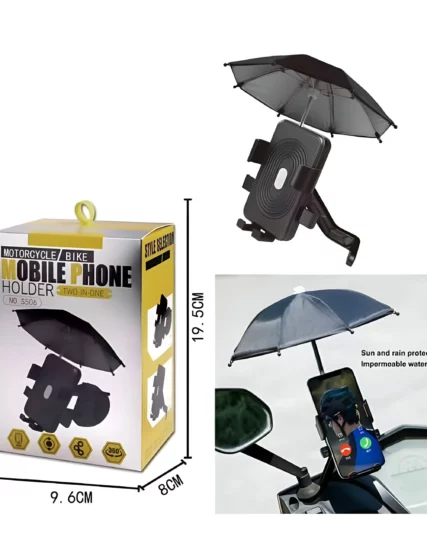 Support Téléphone De Moto Ou Velo Avec Parapluie