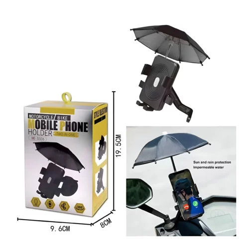 Support Téléphone De Moto Ou Velo Avec Parapluie