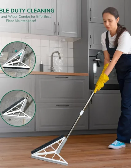 2 in 1 V Shaped Bathroom Cleaning Brush