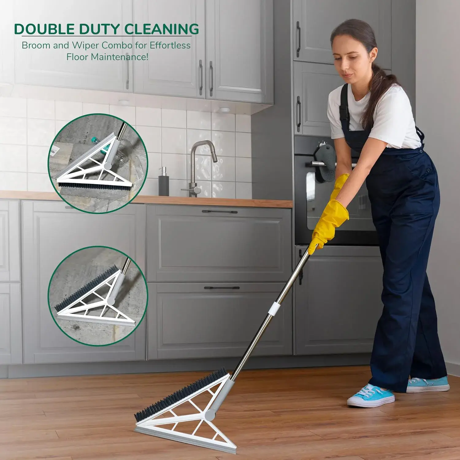 2 in 1 V Shaped Bathroom Cleaning Brush - 1 2 in 1 V Shaped Bathroom Cleaning Brush