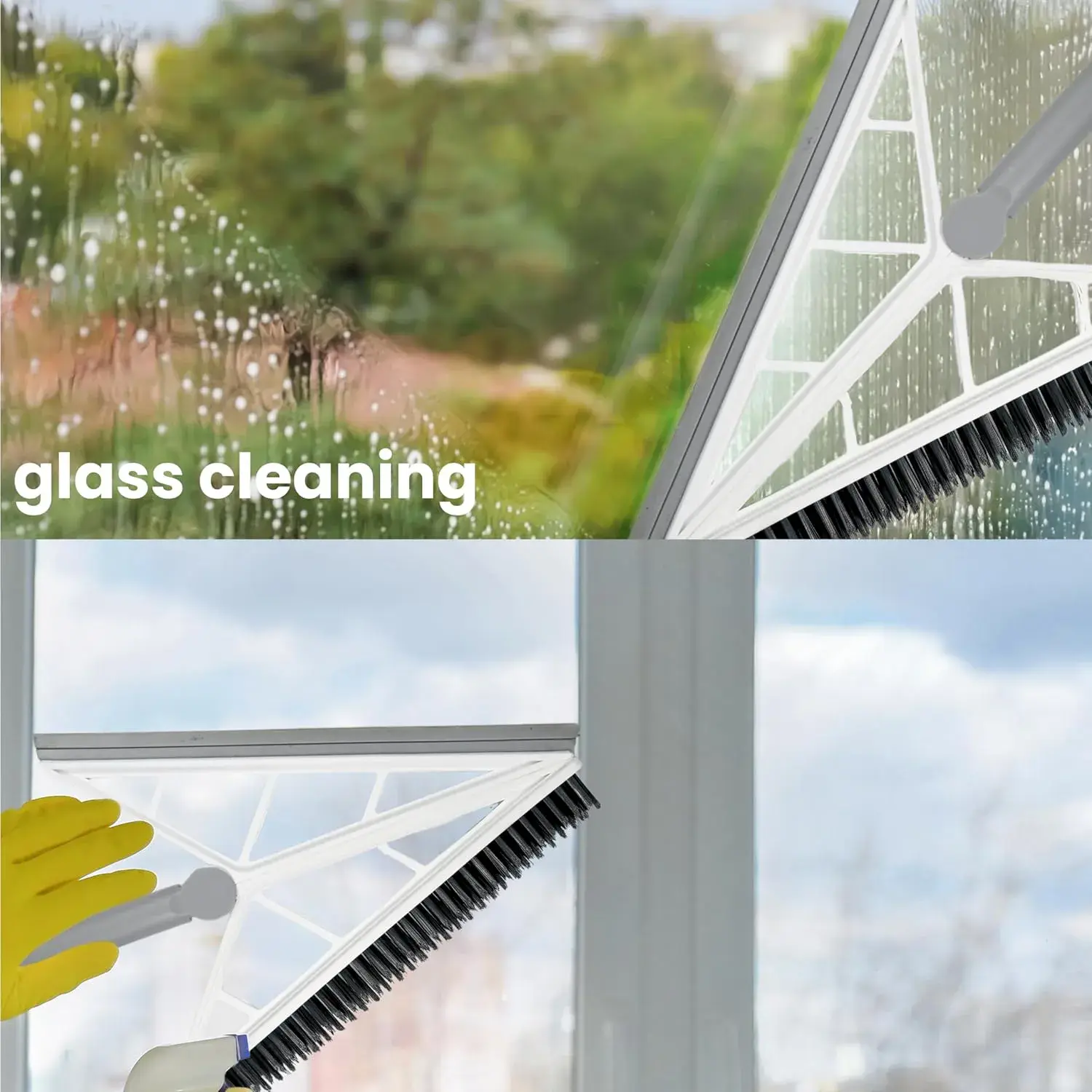 2 in 1 V Shaped Bathroom Cleaning Brush - 3