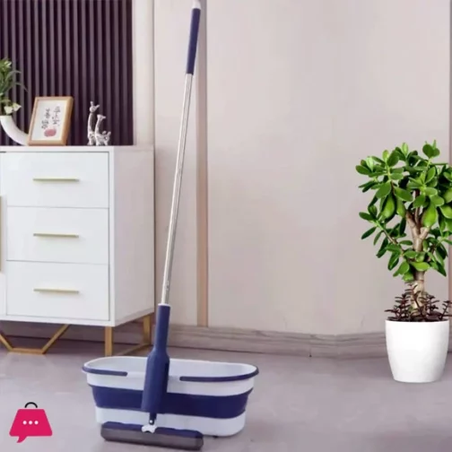 Balai Éponge Pliable avec Seau Essoreur Compact