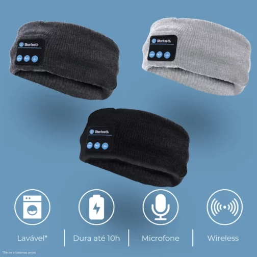 Bandeau Midy Casque Bluetooth Bandana de Sport