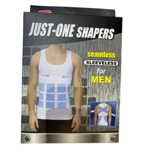 Débardeur à maigrissant pour homme gym One Shapers Slimming Shirt Blanc
