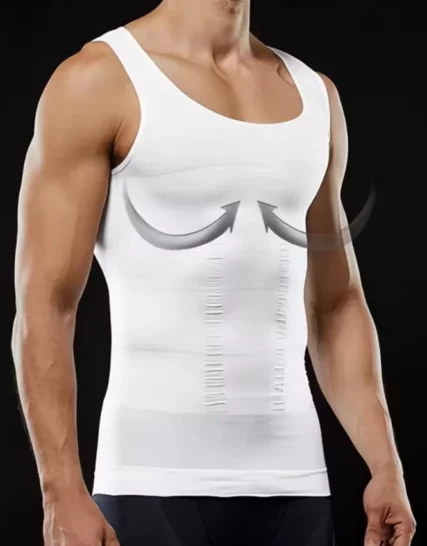Débardeur à maigrissant pour homme gym One Shapers Slimming Shirt - Blanc