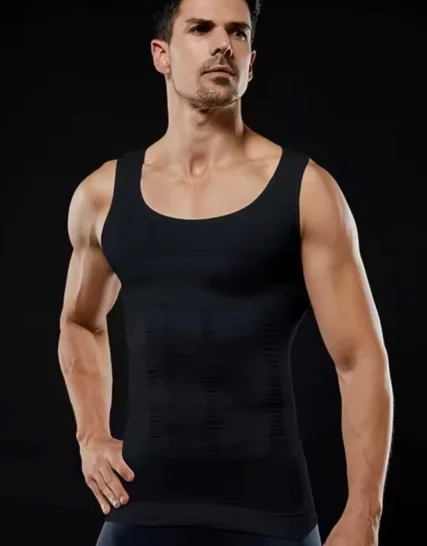 Débardeur à maigrissant pour homme gym One Shapers Slimming Shirt - Noir