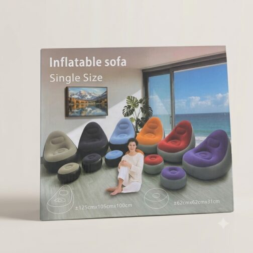 Fauteuil gonflable avec repose-pieds + Pompe intex