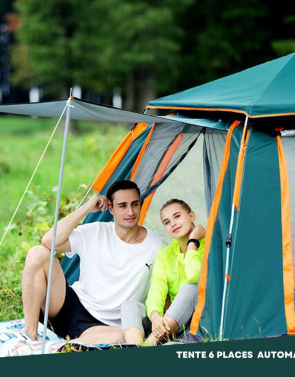 Tente de camping pyramidale à montage automatique 6 personnes
