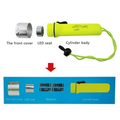 Torche Sous Marine Professional Flashlight – Jaune