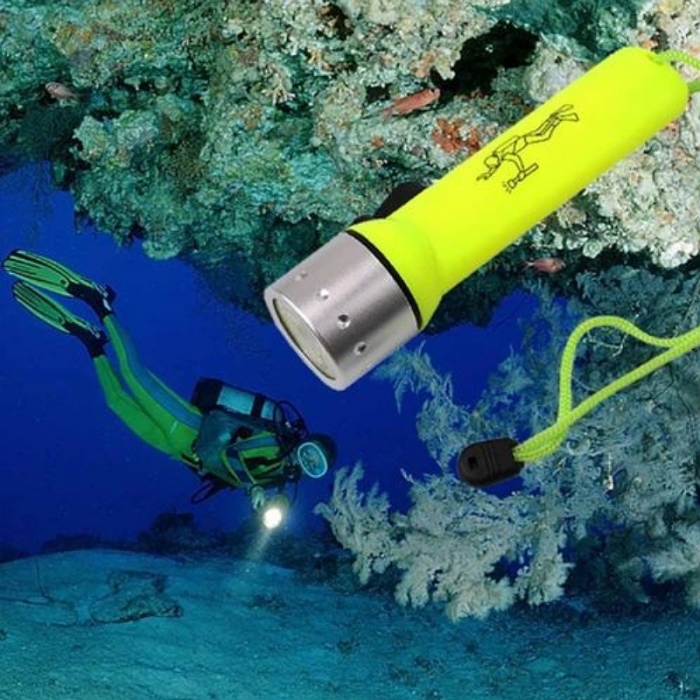 Torche Sous Marine Professional Flashlight - Jaune Torche Sous Marine Professional Flashlight - Jaune