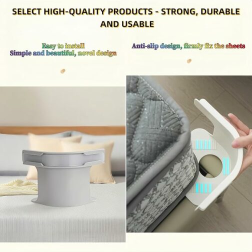 4 Pièces Pinces de Verrouillage pour Drap-Housse