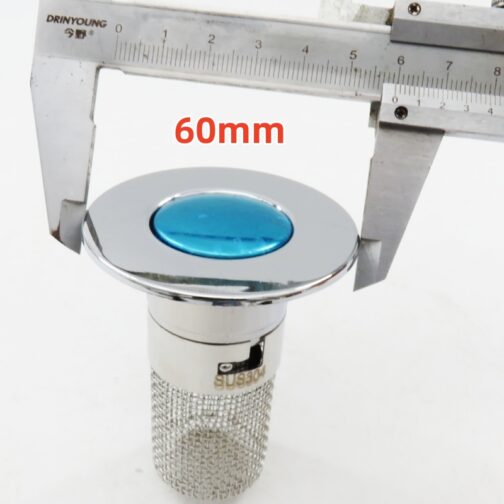 Bouchon de lavabo universel avec filtre anti-cheveux et système d&rsquo;évacuation – 5