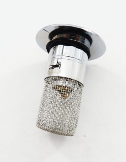 Bouchon de lavabo universel avec filtre anti-cheveux et système d'évacuation