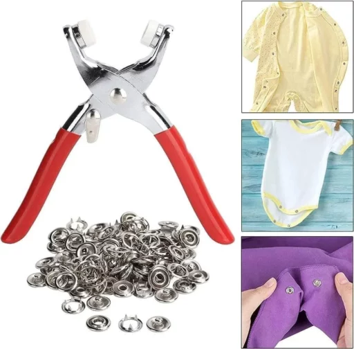 Kit de Pinces à Pressions Métallique – 6