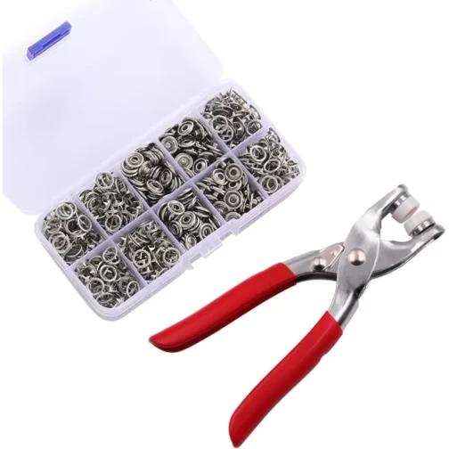 Kit de Pinces à Pressions Métallique – 6