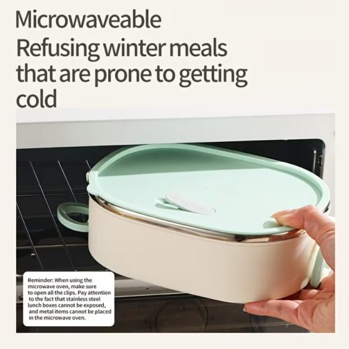 Lunch Box Inox Isotherme Double Étage 1800 Ml