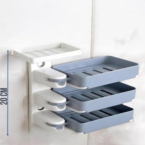 Porte-savon mural Rotative à 4 Étagères