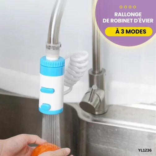 Rallonge de robinet d’évier à 3 modes