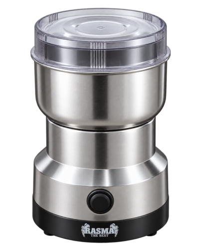 Rasma® Moulin Électrique Multifonction en Acier Inoxydable – 300W